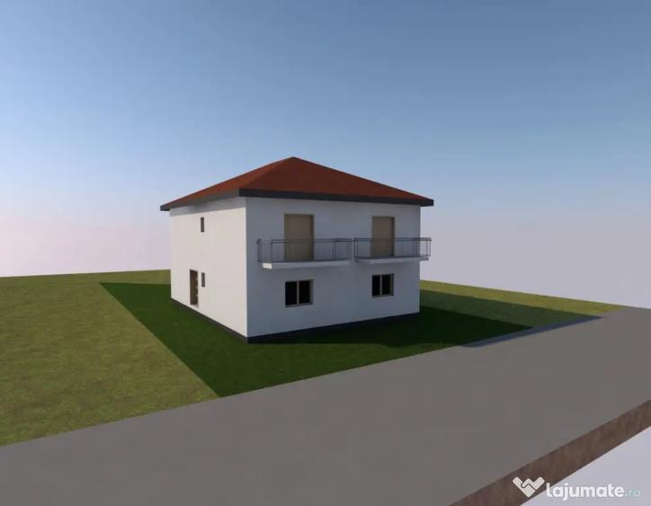 Duplex in constructie, 4camere 3 bai, 200mp teren, Teilor, F - Floresti (Cluj) - 1