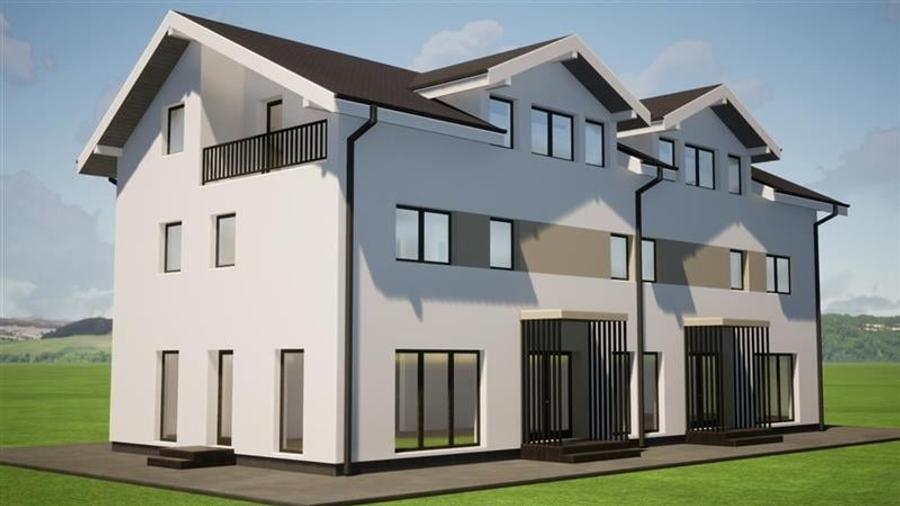 Duplex cu 4 camere cu Teren 210 Mp în Tărlungeni