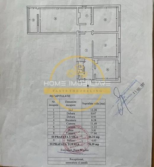 Apartament cu 3 camere decomandat, mobilat în Alexandru cel Bun