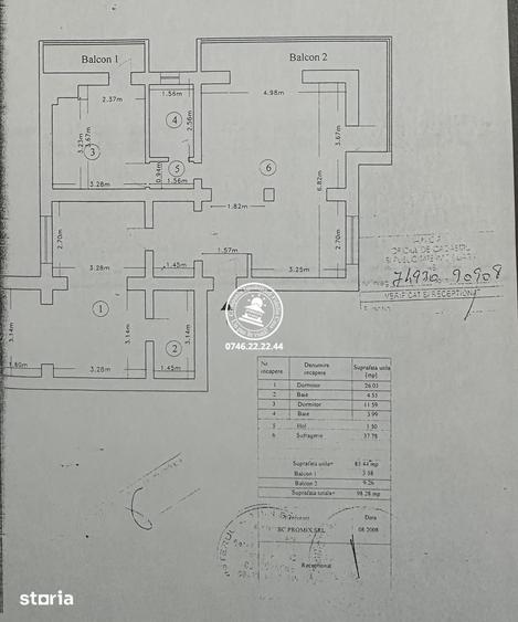 Apartament cu 4 camere, mobilat în Central