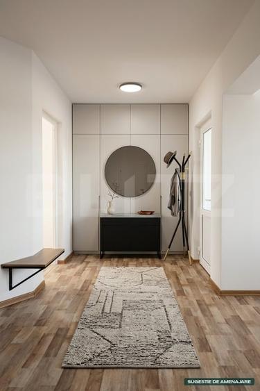 Apartament 2 camere, 61mp, parcare inclusă, balcon, Zona Florilor - 9