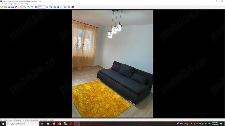 Apartament cu 2 camere decomandat în Central