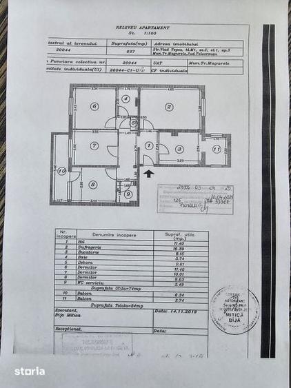 Apartament cu 4 camere decomandat în Central