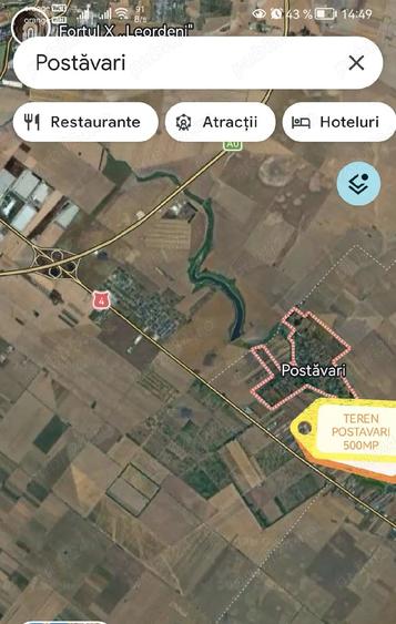 Teren de 500 mp, în Frumușani