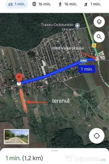 Teren în Valea Ursului