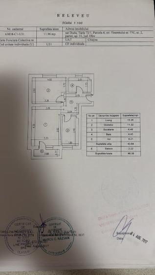 Apartament cu 2 camere decomandat, mobilat în Chiajna