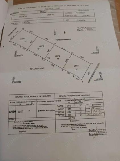 Teren de 301 mp, în Central