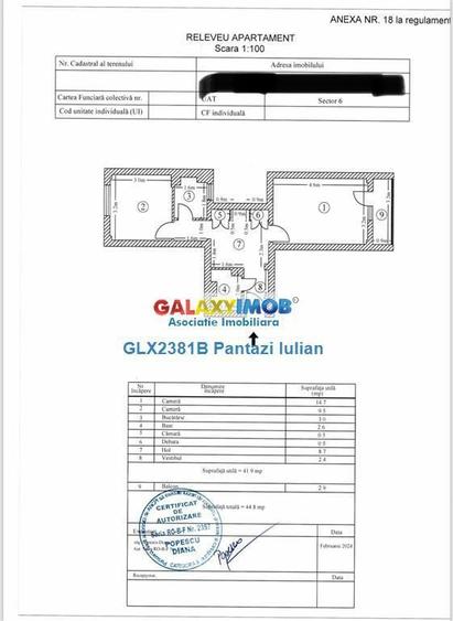 Apartament cu 2 camere decomandat, mobilat în Militari — fotografia 1