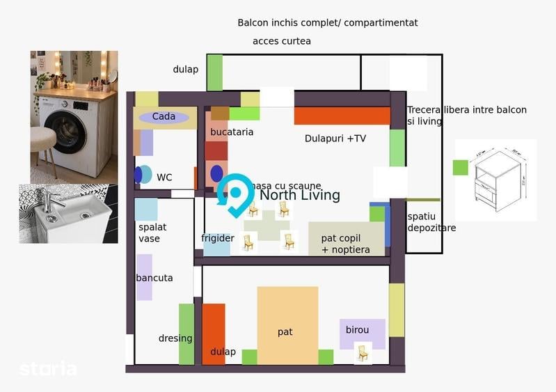 Apartament cu 2 camere în Central