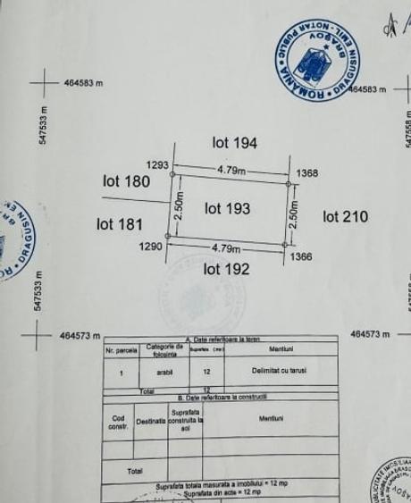 Teren agricol intravilan de 12 mp, în Tractorul
