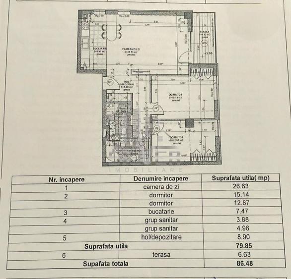 Apartament cu 3 camere/80 mp/garaj/RIVIERA LUXURY RESIDENCE. - 16