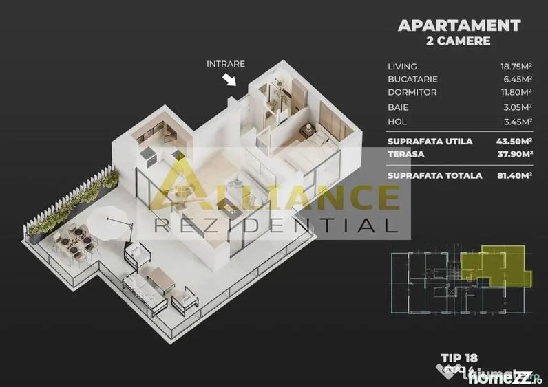 Ame Residence Exclusivitate Proiect nou ap 2 si 3 camere - 11
