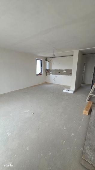 Apartament nou, semifinisat, 69 mp utili + balcon 7 mp, etaj 1 - 2
