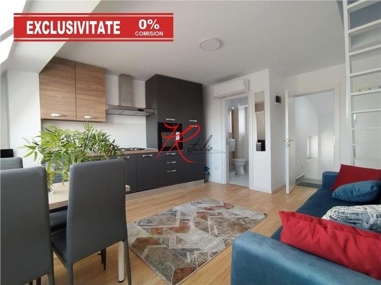Apartament cu 2 camere semidecomandat, mobilat în Tei