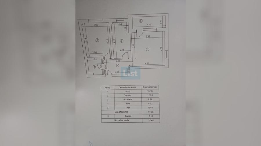 Apartament cu 2 camere, mobilat în Militari