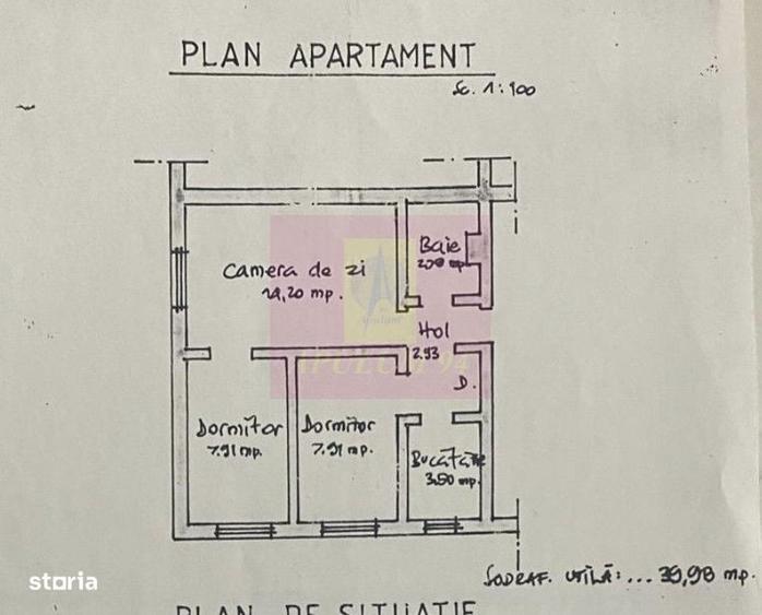 Apartament cu 3 camere în Autogară