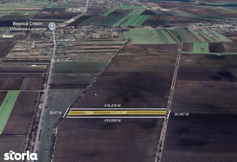 Teren de 68514 mp, în Butimanu