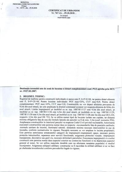 Teren de 759 mp, în Sânpetru