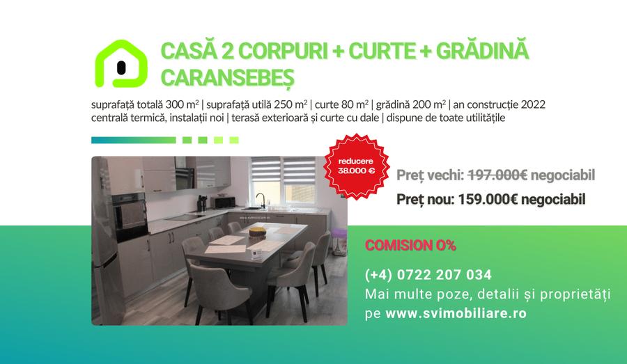 Casă cu 7 camere cu Canalizare în Caransebeș