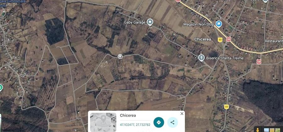 Teren de 4150 mp, în Chicerea