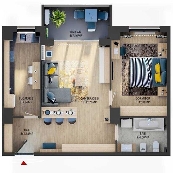 Apartament lux 2 camere, Prima Shops Decebal