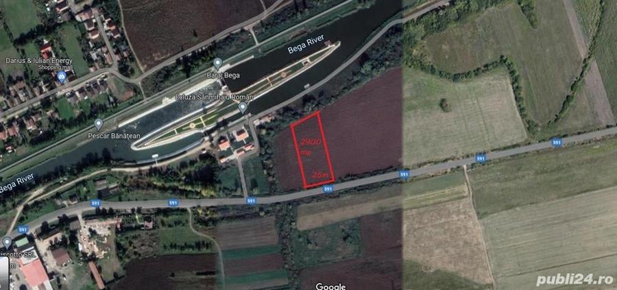 Teren de 2900 mp, în Sânmihaiu Român