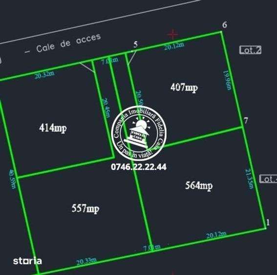 Teren pentru constructii case de vanzare Iasi, Valea Lupului, - 1