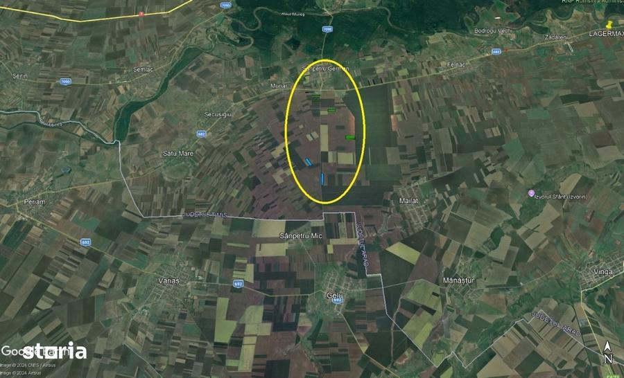 30 ha teren arabil, categoria 1, Sanpetru-German - 3