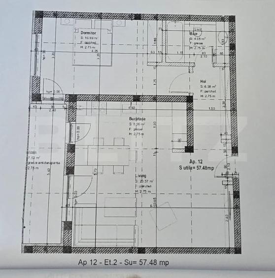 Apartament 2 camere, 57 mp utili, Giroc - 4
