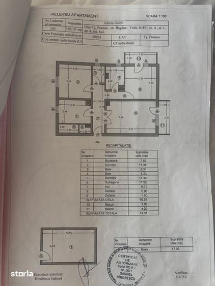 Apartament cu 4 camere în Central