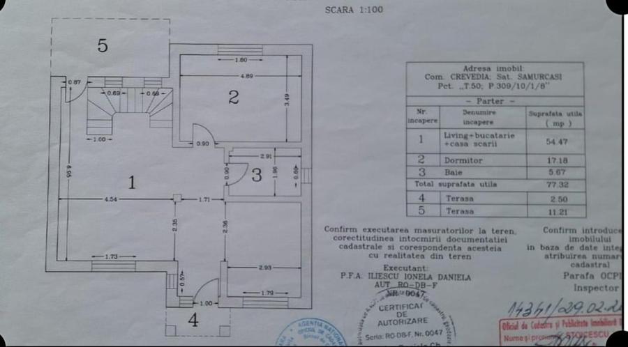 Casă individuală cu 4 camere cu Teren 500 Mp în Samurcași