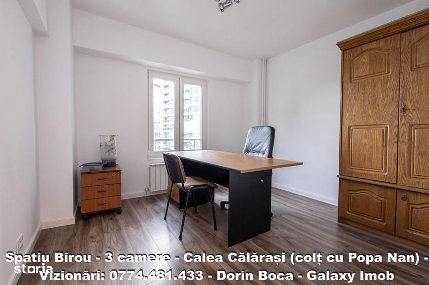 BIROU 3 Camere NEMOBILAT - CALEA CALARASI - Centrala proprie - 9