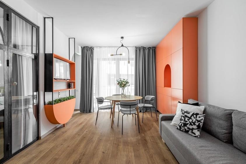 Apartament cu 3 camere decomandat, mobilat în Tineretului