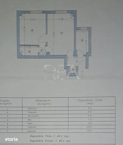 Apartament cu 2 camere semidecomandat, mobilat în Rahova