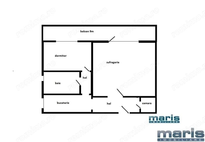 Apartament cu 2 camere în Dâmbu Pietros