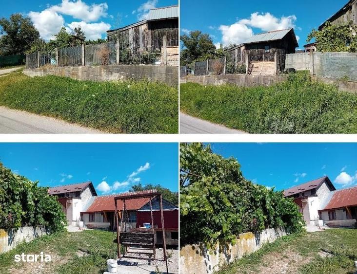 Casă cu 2 camere cu Teren 493 Mp în Brănești
