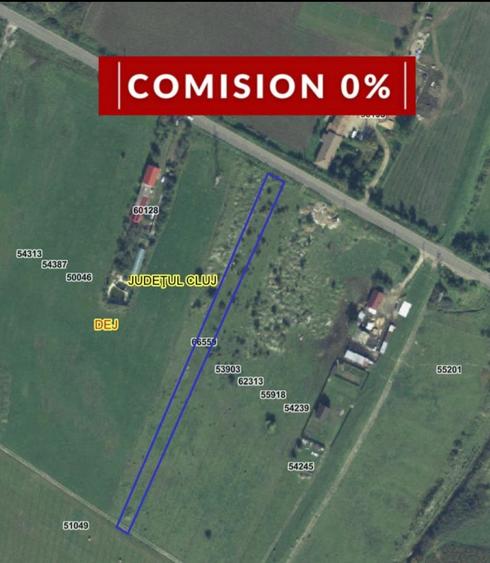Teren Construcții intravilan de 2900 mp, în Sud-Vest