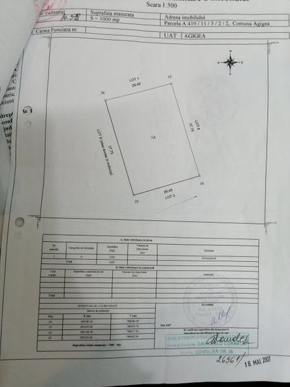 Teren Construcții intravilan de 1000 mp, în Agigea