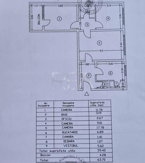 Apartament cu 3 camere semidecomandat, mobilat în Drumul Taberei