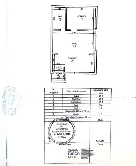 Apartament cu 2 camere în Sânpetru
