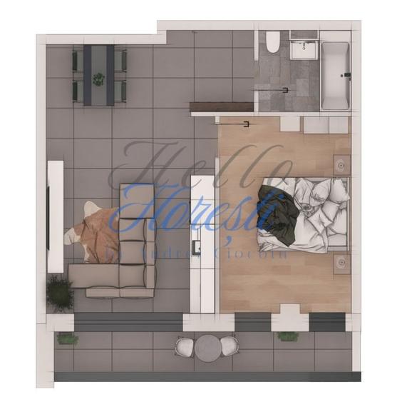 Apartament 2 camere 50,88mp, ansamblu NZEB,zona Terra - 1