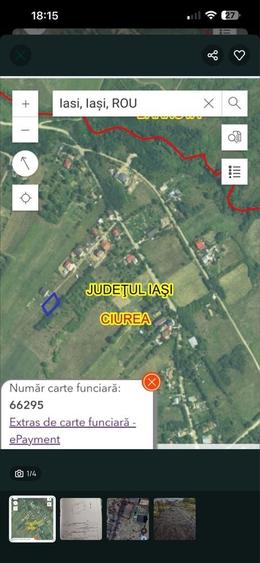 Teren de 493 mp, în Ciurea