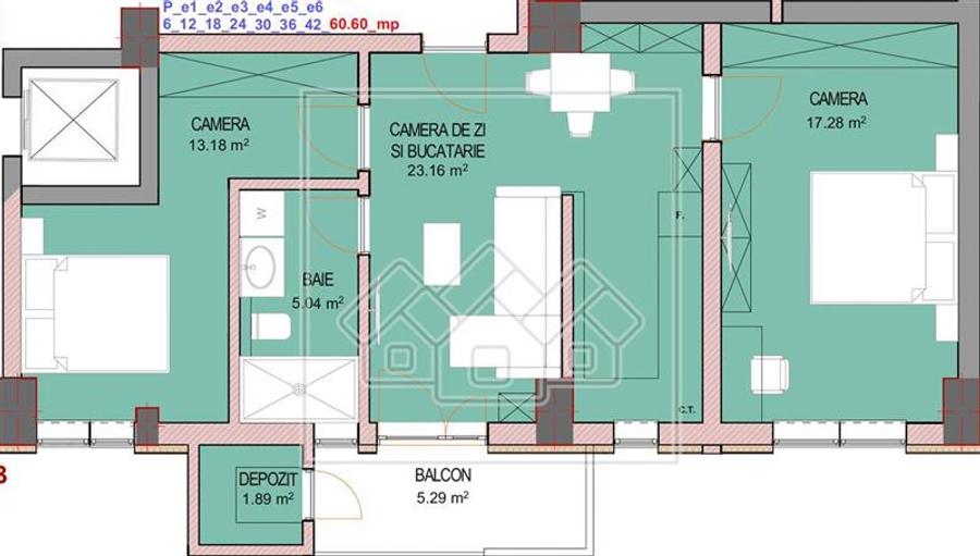 Apartament cu 3 camere si balcon, lift, parcare, pret bun - 2