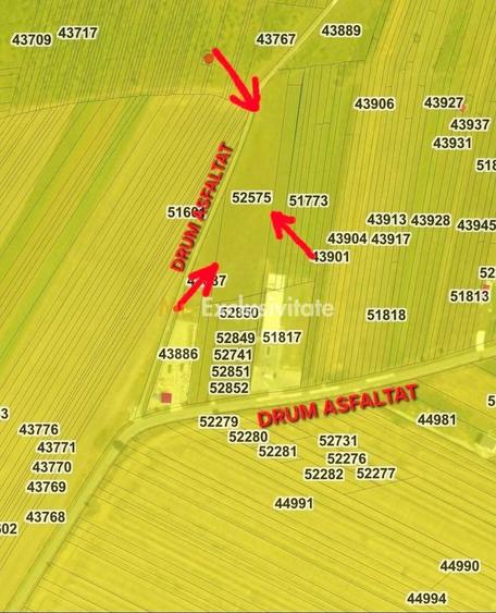 Teren agricol extravilan de 550 mp, în Pielești