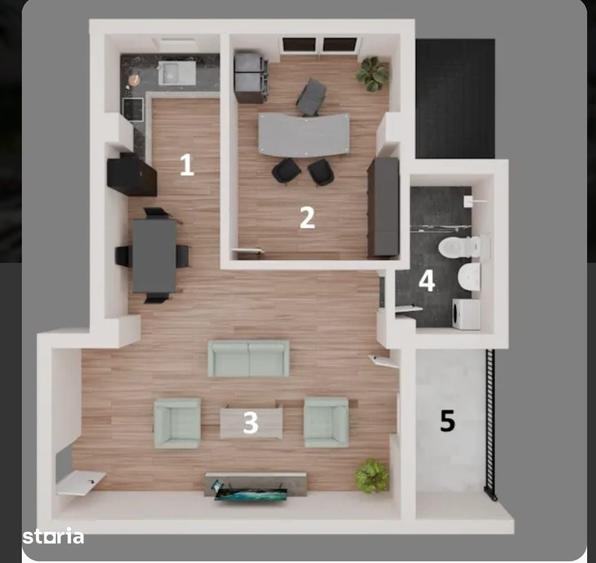 Apartament cu 2 camere în Central