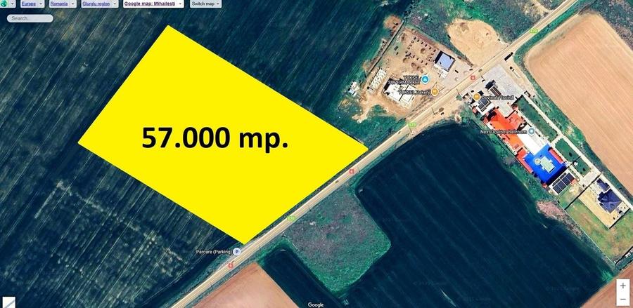 Teren Construcții intravilan de 57000 mp, în Exterior Sud
