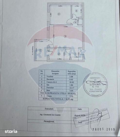 Apartament cu 2 camere, mobilat în Băneasa