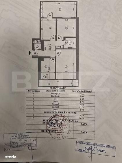 Apartament cu 4 camere în Central