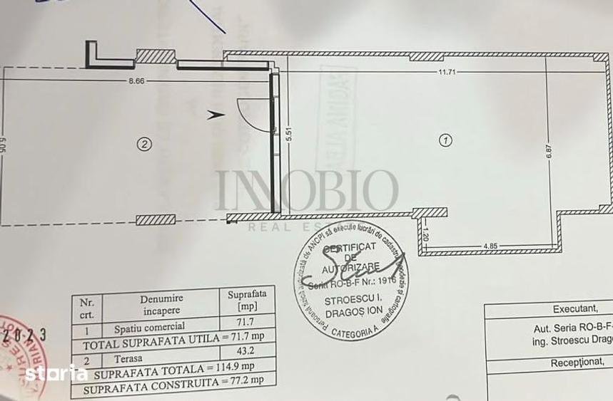 Spațiu comercial, de 71.7 mp, în Cotroceni