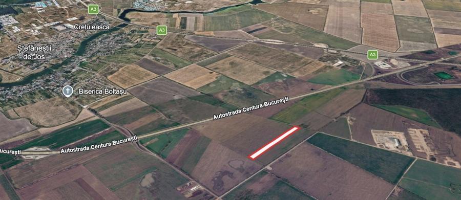 Teren Construcții intravilan de 30000 mp, în Ștefăneștii de Jos